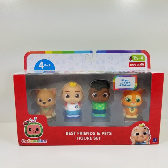Coco Melon Best friends  & pets action Figures set of 4 - Picture 2 of 8